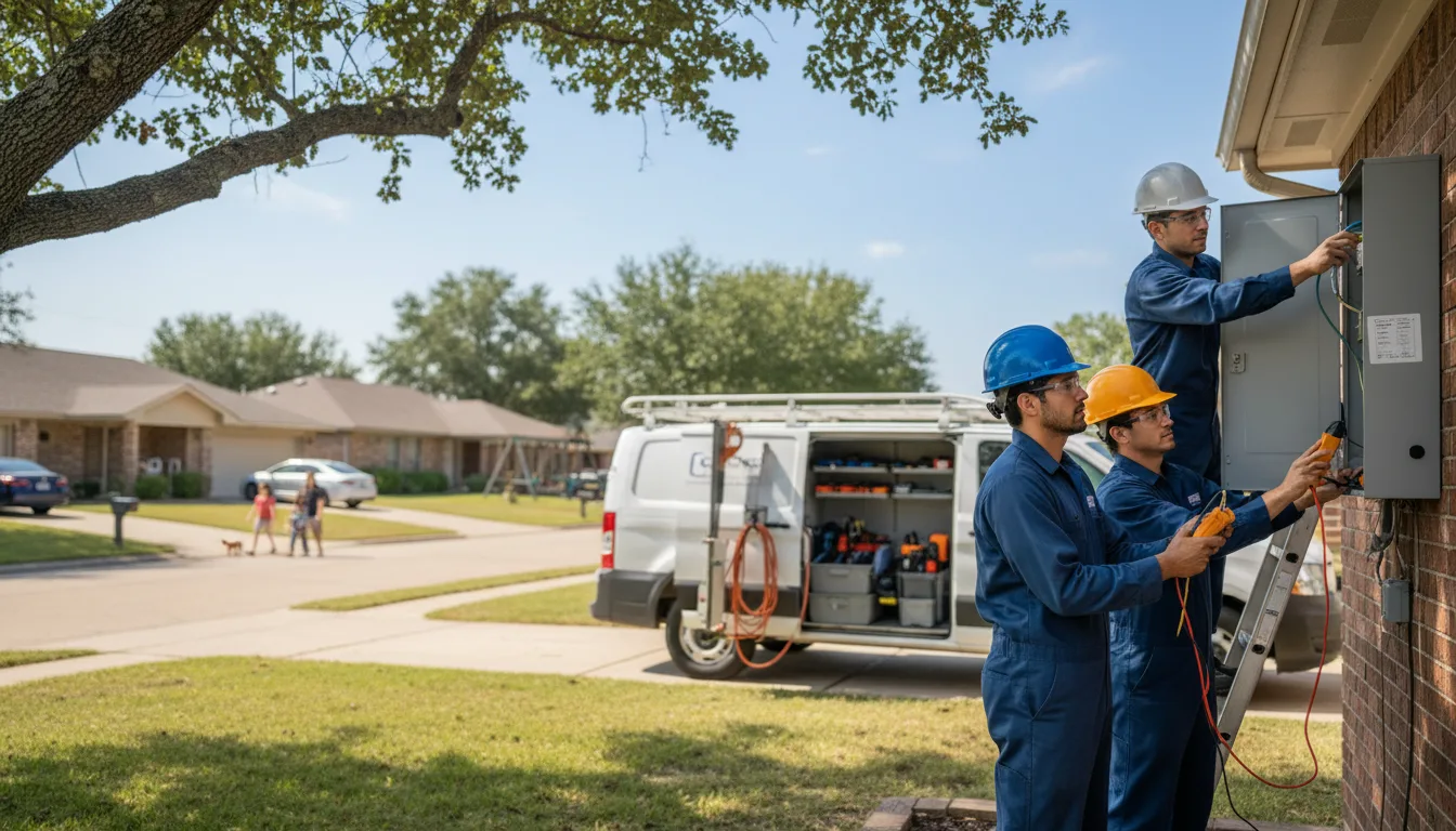 Certified electrician providing emergency electrical services in Palacios, TX